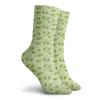 GULTMEE Funky Colorful Cushion Sport Socks,Ladybugs On Leaves With Abstract Dragonflies Seasonal Foliage,Athletic Cushioned Running Performance Crew Socks For Men/Women, -12 inch view 2