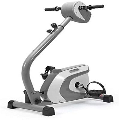 Sywlwxkq Recumbent Exercise Bike with Adjustable Resistance, Electric Rehabilitation Machine, Arm and Leg Pedal Exerciser with LCD Display Disabled Fitness Machine
