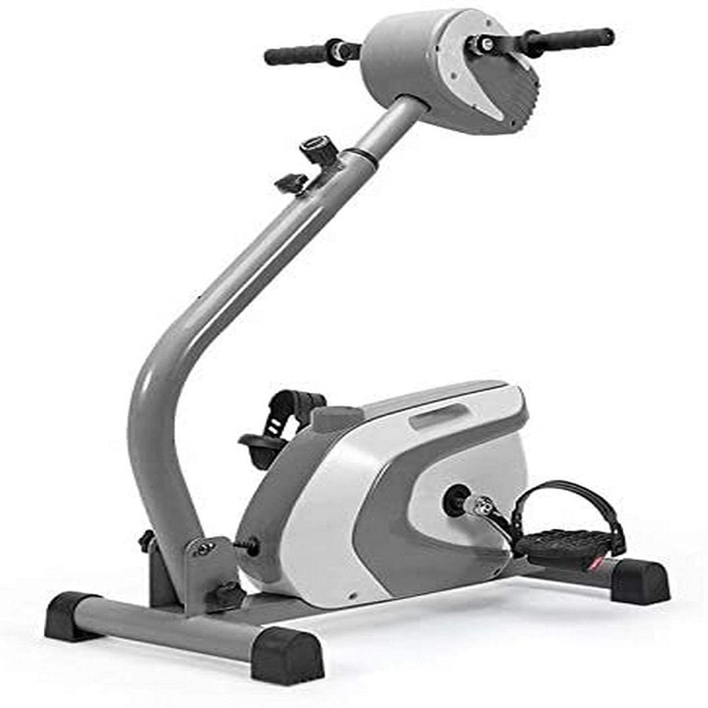 Sywlwxkq Recumbent Exercise Bike with Adjustable Resistance, Electric Rehabilitation Machine, Arm and Leg Pedal Exerciser with LCD Display Disabled Fitness Machine