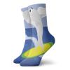 GULTMEE Funny Compression Socks Women and Men,Demonstration Of A Shark On A Surfboard In The Ocean,Best for Circulation,Running,Athletic,Nurse,Travel, -12 inch view 1