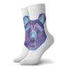 GULTMEE Funny Compression Socks Women and Men,Cosmic Polygonal Wildlife Figure Hand Drawn Watercolor Artwork With Galaxy Pattern,Best for Circulation,Running,Athletic,Nurse,Travel, -12 inch view 1