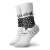 GULTMEE Funky Colorful Cushion Sport Socks,Sea Adventure Text With Hand Drawn Whale Shark Design,Athletic Cushioned Running Performance Crew Socks For Men/Women, -12 inch view 1