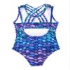 Moggemol Kids Girls Gymnastics Leotards Sparkly Sleeveless Ballet Dance Clothes Athletic Unitards Activewear Fish Scales 16 Years view 2