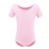 Gymnastics Ballet Dance Leotards for Toddler Girls Short Sleeve Ballet Leotard Top Athletic Training Unitards Ballerina Dancewear for Kids Ballet Tutu Skirted Dress Princess Costume Pink 8-9 Years view 1