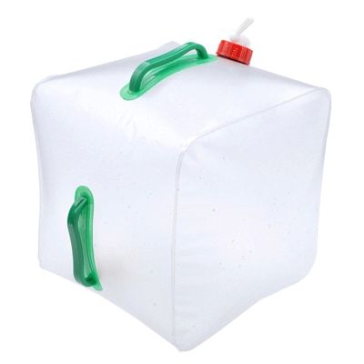 Naysku Collapsible Water Container with Spigot, Food-Grade Camping Water Storage Carrier Jug for Outdoors Hiking Hurricane Emergency, Foldable Portable Water Canteen, 20L
