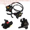 BUCKLOS MTB Hydraulic Disc Brakes Set, Aluminum Alloy Right Front Left Rear Disc Brake Levers, Fit for Mountain Bike PM is Adapter with 53.1inch Rears Cable view 3