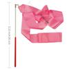 FAZHBARY Blue and Pink Rhythmic Gymnastics Wands Praise Dancing Streamers for Kids Baton Twirling Talent Shows Artistic Dancing view 2