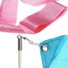FAZHBARY Blue and Pink Rhythmic Gymnastics Wands Praise Dancing Streamers for Kids Baton Twirling Talent Shows Artistic Dancing view 4