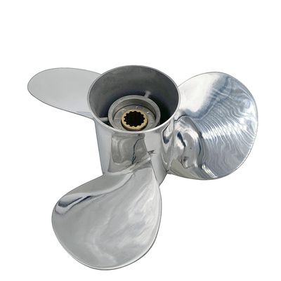 ARKDOZA Boat Propeller 11 3/8x12 Fit for Yamaha Outboard 40HP-55HP 3 Blades Stainless Steel Prop SS 13 Tooth Propel RH OEM NO: 663-45952-02-EL 11.375x12