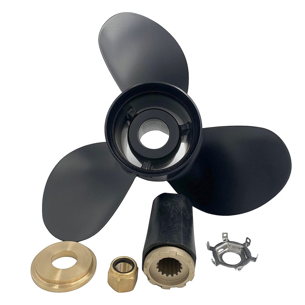 ARKDOZA Boat Propeller 13 1/4x17 Fit for Mercury Outboard 60HP-125HP 3 Blades Aluminum Prop 15 Tooth Propel RH OEM NO: 48-77344A45 13.25x17