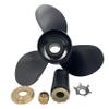 ARKDOZA Boat Propeller 13 1/4x17 Fit for Mercury Outboard 60HP-125HP 3 Blades Aluminum Prop 15 Tooth Propel RH OEM NO: 48-77344A45 13.25x17 view 1
