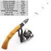 63cm Ultra-Short Fishing Rod and Reel Set, Mini Ice Fishing Rod Reel Set, 119g Super Light Rod Reel Combo, Childrens Fishing Rod, Beginner Fishing, Boat Fishing Rod, Trout Rod ZYHYD view 2