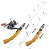 63cm Ultra-Short Fishing Rod and Reel Set, Mini Ice Fishing Rod Reel Set, 119g Super Light Rod Reel Combo, Childrens Fishing Rod, Beginner Fishing, Boat Fishing Rod, Trout Rod ZYHYD view 3