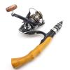 63cm Ultra-Short Fishing Rod and Reel Set, Mini Ice Fishing Rod Reel Set, 119g Super Light Rod Reel Combo, Childrens Fishing Rod, Beginner Fishing, Boat Fishing Rod, Trout Rod ZYHYD view 4