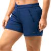 33,000ft Womens Golf Shorts Quick Dry for Women 5 Inch Inseam Ladies Shorts Stretch Packable Hiking Casual Shorts with 4 Pockets Med Indigo Blue view 2