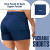 33,000ft Womens Golf Shorts Quick Dry for Women 5 Inch Inseam Ladies Shorts Stretch Packable Hiking Casual Shorts with 4 Pockets Med Indigo Blue view 3