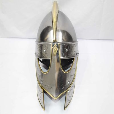 Rajasthan Gems King Soldier Steel Helmet Spartan Armour Decorative P 247