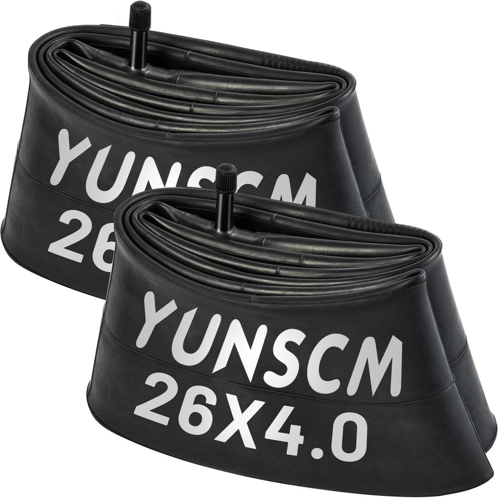 2-PCS 26x4.0 E-Bike Tubes 26x4 Bicycle Tire Tubes AV32mm Scharder Valve Compatible with 26 x 4.0/4.25/4.5 102/114-559 Fat Bike Bicycle Inner Tubes