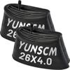 2-PCS 26x4.0 E-Bike Tubes 26x4 Bicycle Tire Tubes AV32mm Scharder Valve Compatible with 26 x 4.0/4.25/4.5 102/114-559 Fat Bike Bicycle Inner Tubes view 1
