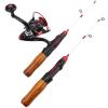 56cm Ultra-Short Fishing Rod and Reel Set, Mini Ice Fishing Rod Reel Set, 84g Ultra-Light Spinning Combination, Childrens Fishing Rod, Beginner Fishing, Trout Rod ZYHYD (Size : Rod+Reel) view 1