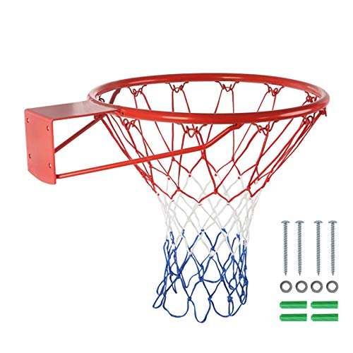 Valcatch Basketball Rim Hoop Heavy Duty Basketball Wall Mounted Fits Standard Indoor Or Outdoor Rims