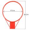 Valcatch Basketball Rim Hoop Heavy Duty Basketball Wall Mounted Fits Standard Indoor Or Outdoor Rims view 2