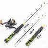 61cm Ultra-Short Fishing Rod and Reel Set, 74g Ultra-Light Childrens Fishing Rod, Mini Spinning Combination, ice Fishing Rod, Beginner Fishing, Boat Fishing Rod, Ladies Fishing Rod, Trout Rod ZYHYD view 3