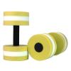 Owill Water Dumbbells - Set of 2 Water Aerobic Exercise Foam Dumbbell Pool Resistance, Water Weights Fitness Gear Aquatic Dumbbells for Minimum Stress Training (Yellow) view 1