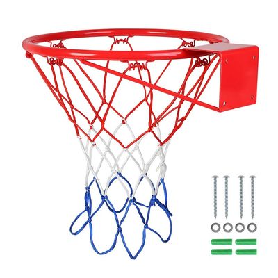 Valcatch Basketball Rim Hoop Heavy Duty Basketball Wall Mounted Fits Standard Indoor Or Outdoor Rims