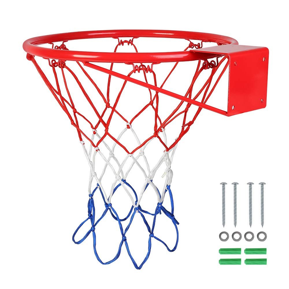 Valcatch Basketball Rim Hoop Heavy Duty Basketball Wall Mounted Fits Standard Indoor Or Outdoor Rims