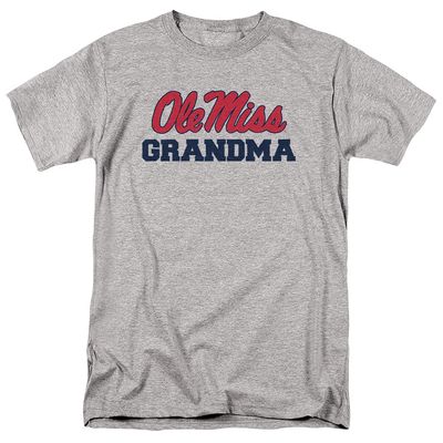 University of Mississippi Ole Miss Official Grandma Unisex Adult T-Shirt, Athletic Heather, X-Large