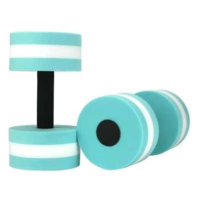 Owill-home Water Dumbbells - Set of 2 Water Aerobic Exercise Foam Dumbbell Pool Resistance, Water Weights Fitness Gear Aquatic Dumbbells for Minimum Stress Training (Blue)