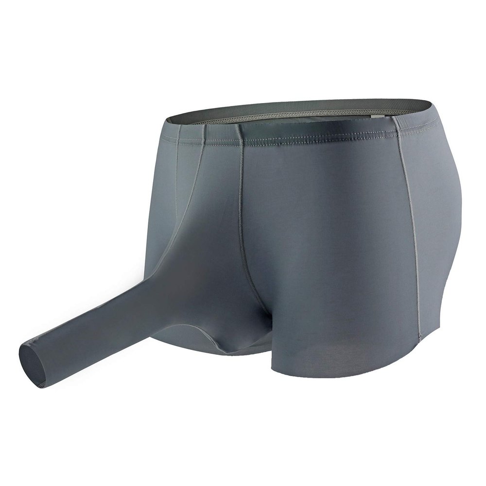 Men's Elephant Trunk Underwear Boxer Pants Fashion U-shaped Ice Silk Traceless Soft Comfy Lightweight Underpants