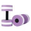 Owill-home Owill Water Dumbbells - Set of 2 Water Aerobic Exercise Foam Dumbbell Pool Resistance, Water Weights Fitness Gear Aquatic Dumbbells for Minimum Stress Training (Purple) view 1