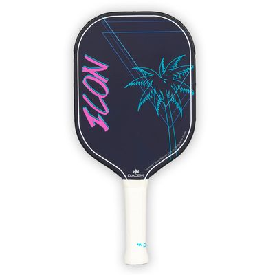 Diadem ICON Performance Pickleball Paddle (Miami Vice, Lite, 7.7oz) | Graphite Carbon Fiber, Honeycomb Core, Fiberglass Face, Ultra Sleek Edge Guard, Spin Friendly | Indoor/Outdoor | USAPA Approved