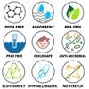 CIRCE CARE Pee Cloth: Silver Infused Pee rag for Women who Pee Outdoors, Reusable Absorbent Wipes, Ecofriendly alt. to Toilet Paper, Female Urination Solution for Camping, Hiking (1pc Fiesta) view 3