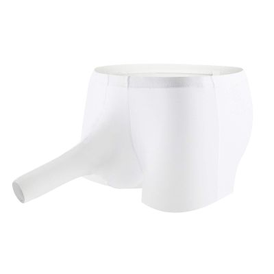 Men's Elephant Trunk Underwear Boxer Pants Fashion U-shaped Ice Silk Traceless Soft Comfy Lightweight Underpants