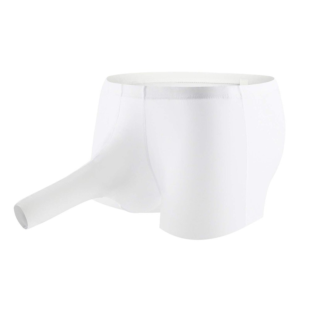 Men's Elephant Trunk Underwear Boxer Pants Fashion U-shaped Ice Silk Traceless Soft Comfy Lightweight Underpants
