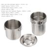 2Pcs Camping Mug Foldable Stainless Steel Cup with Lid for Open Fire Direct Flame for Backpacking/Hiking/Camping Outdoor Catering view 2