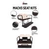 GTW MACH 3 Club Car Precedent Golf Cart Rear Seat Kit with Aluminum Frame | Black Cushions | Compatible with 2004-Up Models view 2