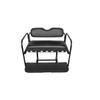 GTW MACH 3 Club Car Precedent Golf Cart Rear Seat Kit with Aluminum Frame | Black Cushions | Compatible with 2004-Up Models view 3