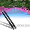 Tent Pole Support, 157.5in Fiberglass Camping Tent Pole Bars Outdoor Support Rods Awning Frames Kit Tent Support Rods Replacement Tent Poles Awning Poles for Camping Backpacking Hiking view 2