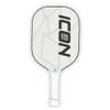 Diadem ICON Performance Pickleball Paddle (White, Lite, 7.7oz) | Graphite Carbon Fiber, Honeycomb Core, Fiberglass Face, Ultra Sleek Edge Guard, Spin Friendly | Indoor/Outdoor | USAPA Approved view 1