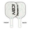 Diadem ICON Performance Pickleball Paddle (White, Lite, 7.7oz) | Graphite Carbon Fiber, Honeycomb Core, Fiberglass Face, Ultra Sleek Edge Guard, Spin Friendly | Indoor/Outdoor | USAPA Approved view 4