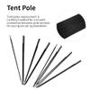 Tent Pole Support, 2 pcs 7 Sections Outdoor Camping Fiberglass Tent Pole Replacements Rod Double Tent Pole Support Frames Kit Tent Support Replacement Accessories for Camping Backpacking Hiking view 4
