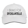 Makoroni - I Brake for SFOGLIATELLE Hat Adjustable Cap, DesD4 White view 1