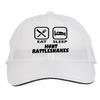 Makoroni - EAT Sleep Hunt Rattlesnakes Hat Adjustable Cap, DesC48 White view 1
