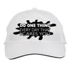 Makoroni - DO ONE Thing Every Day That Scares You Hat Adjustable Cap, DesG61 White view 1