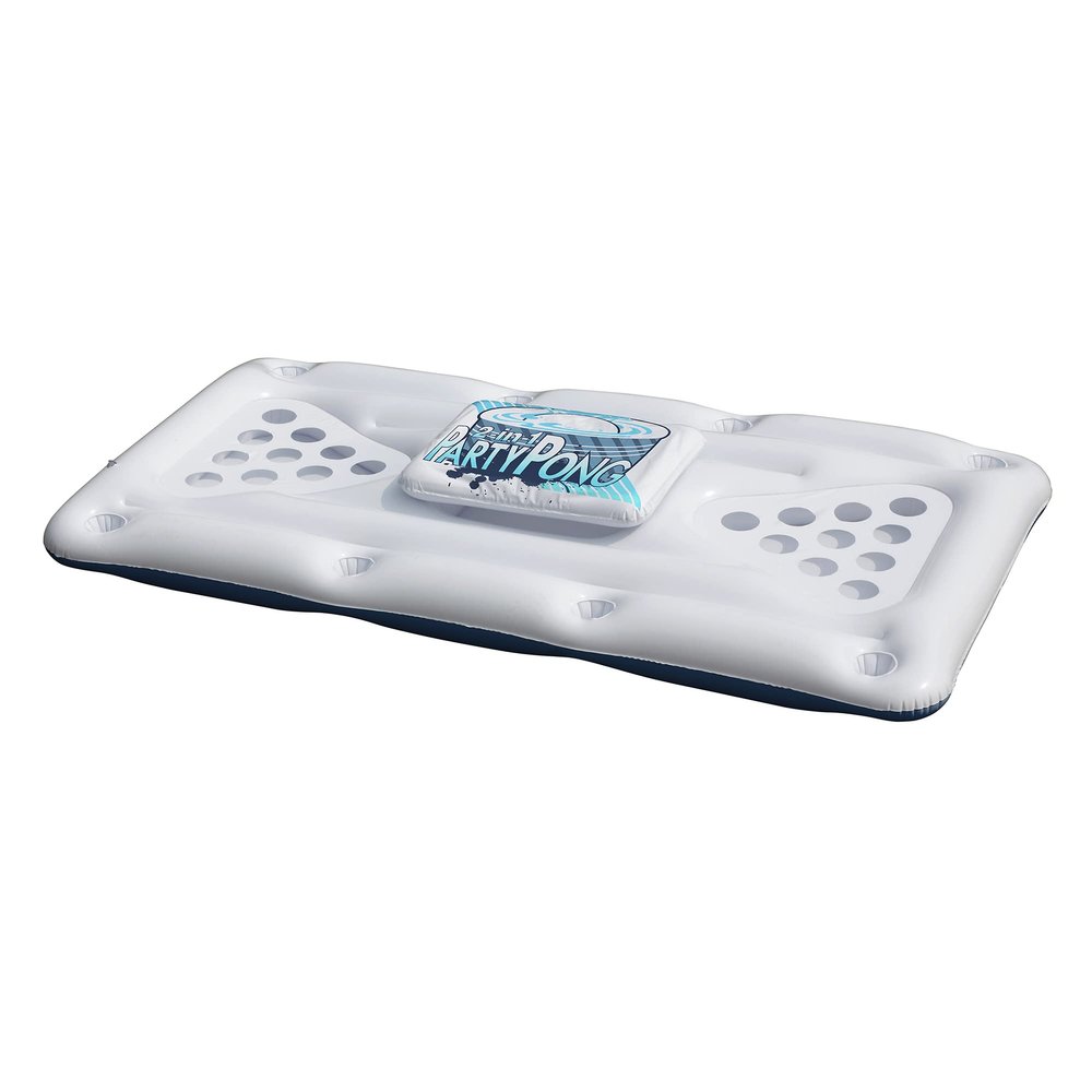 Northlight Floating Swimming Pool Pong Game with Built in Cooler - 76.5"