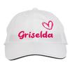 Makoroni - Griselda Name Hat Adjustable Cap, DesE6 White view 1